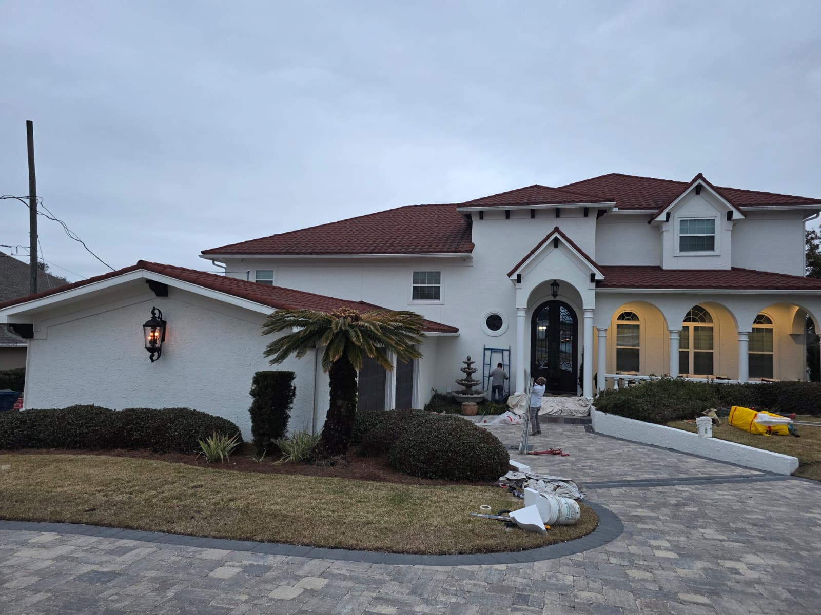 Mediterranean estate with terracotta roof