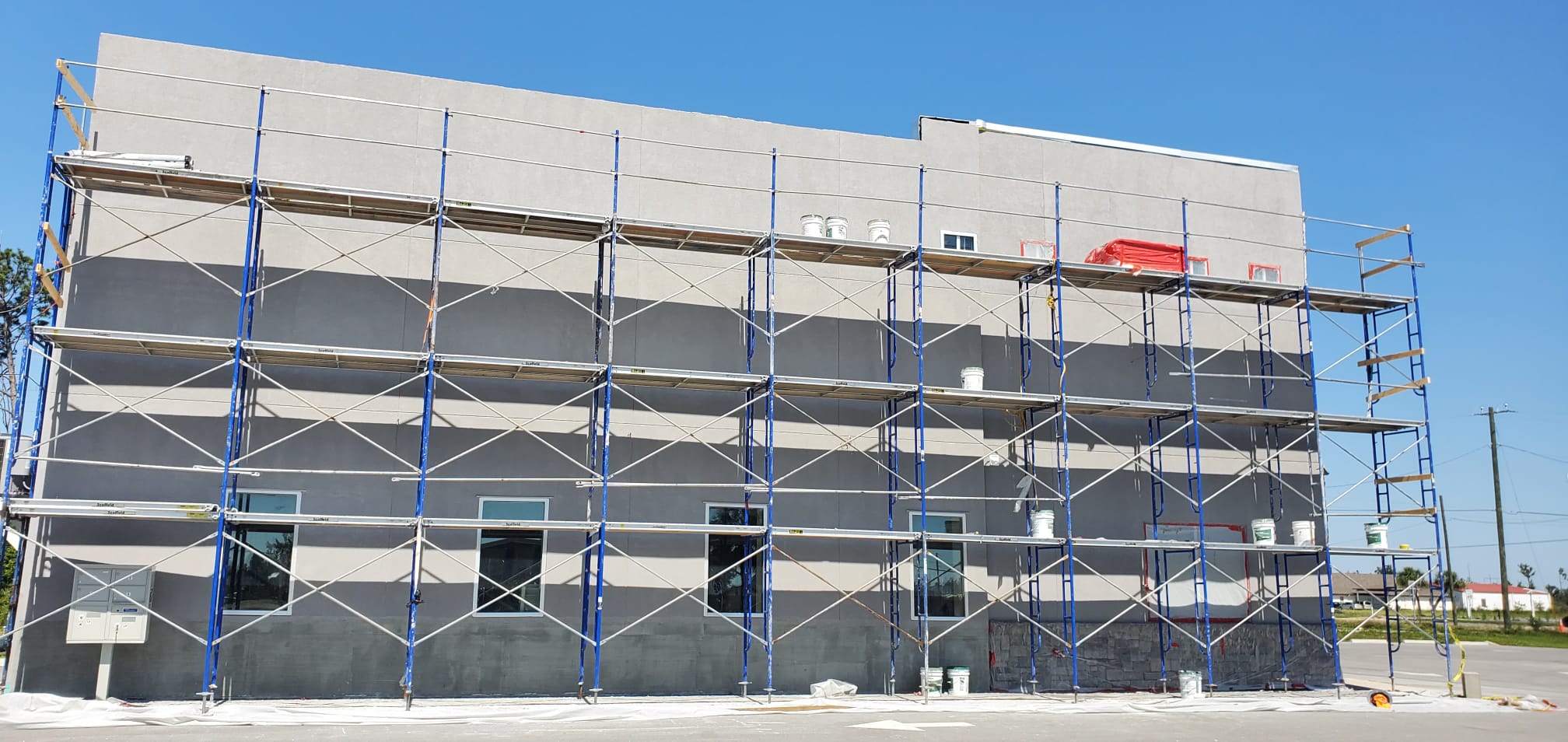 Commercial stucco project