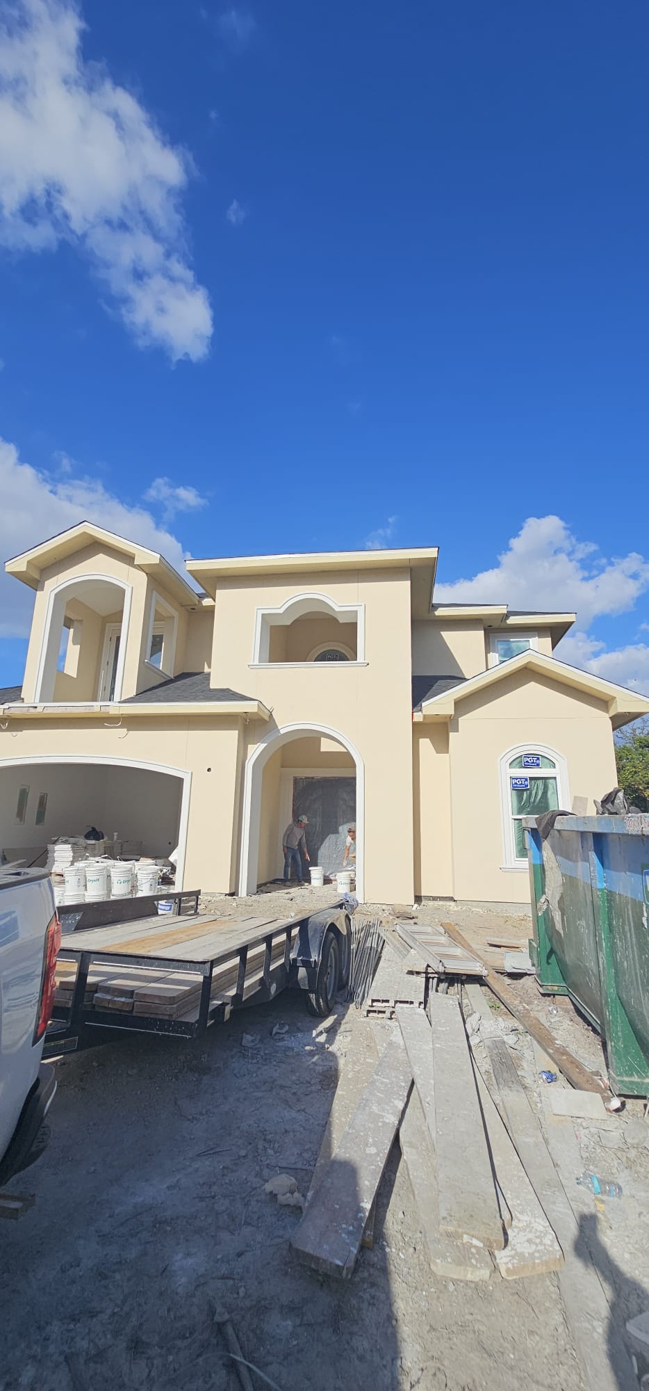 New construction stucco