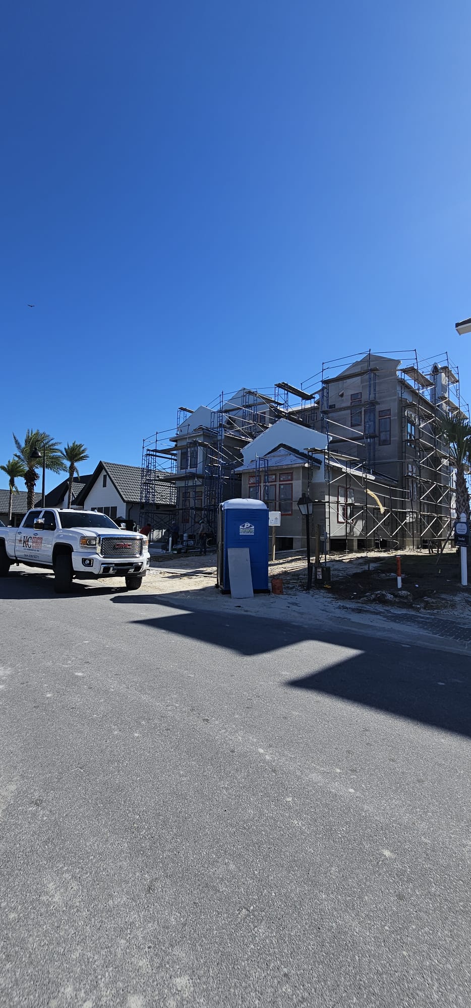 New construction stucco