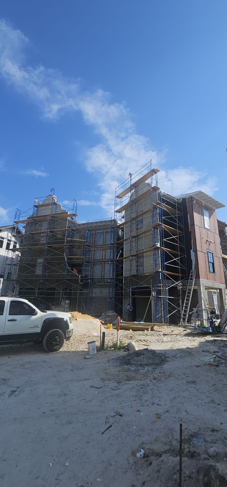 New construction stucco