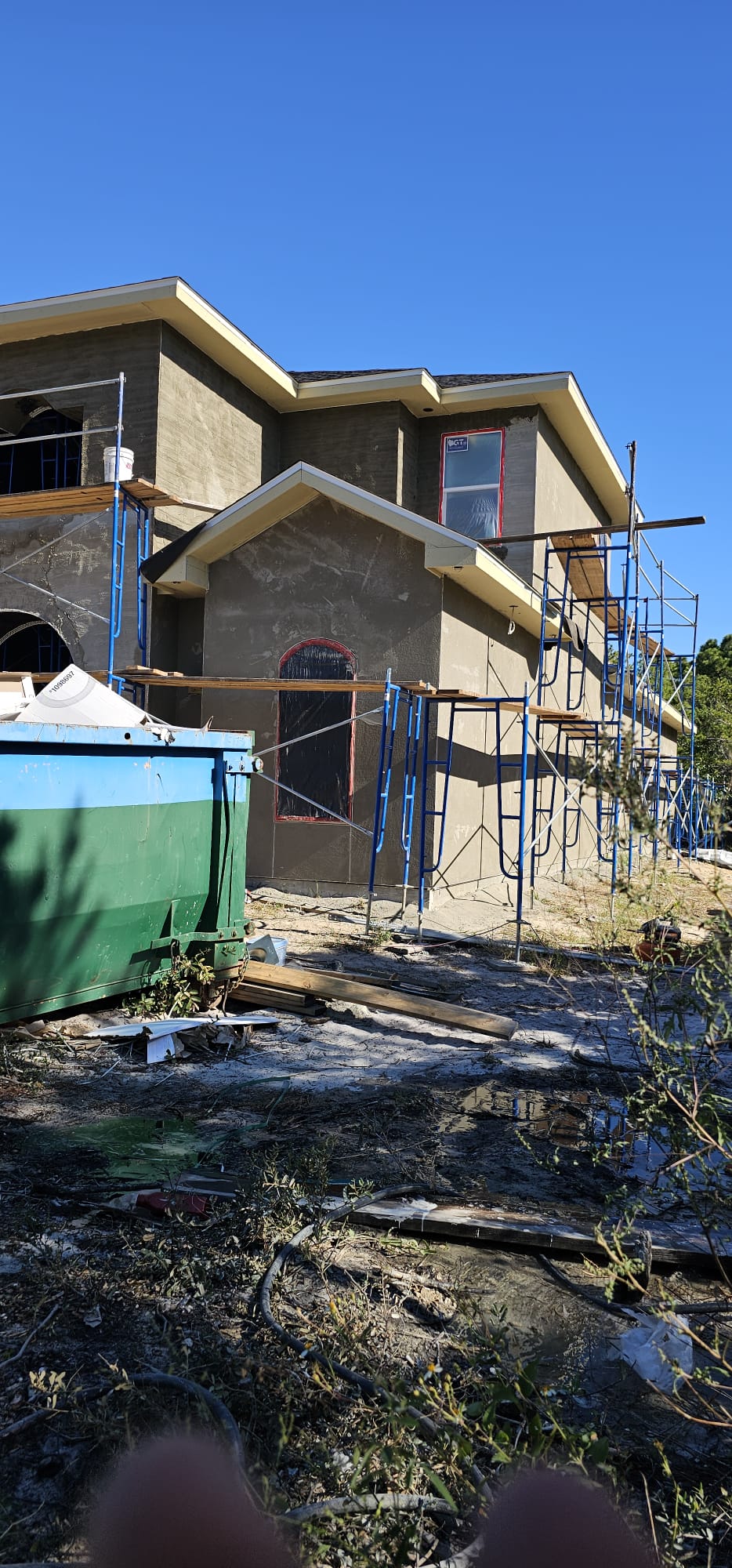 New construction stucco