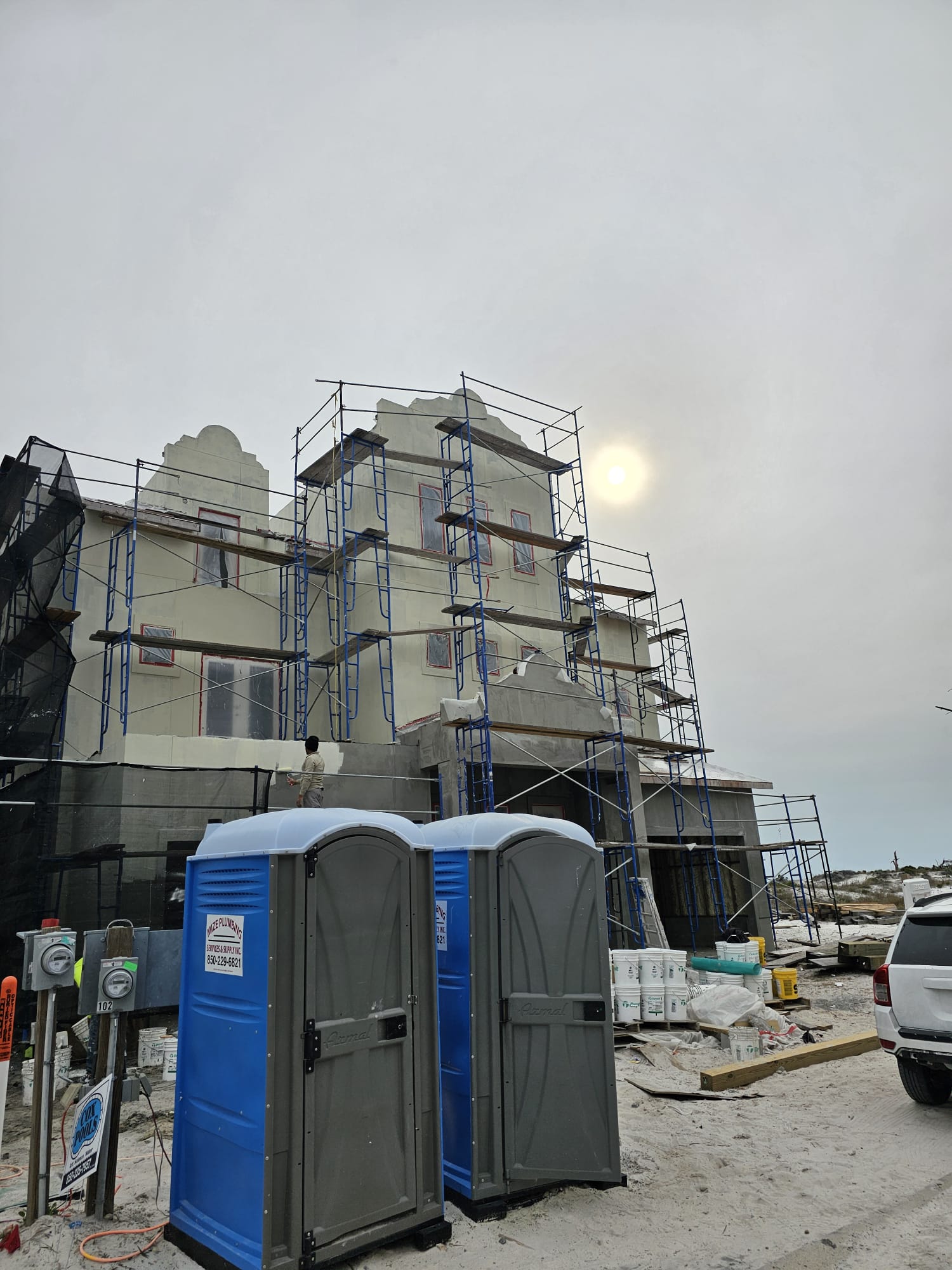 New construction stucco