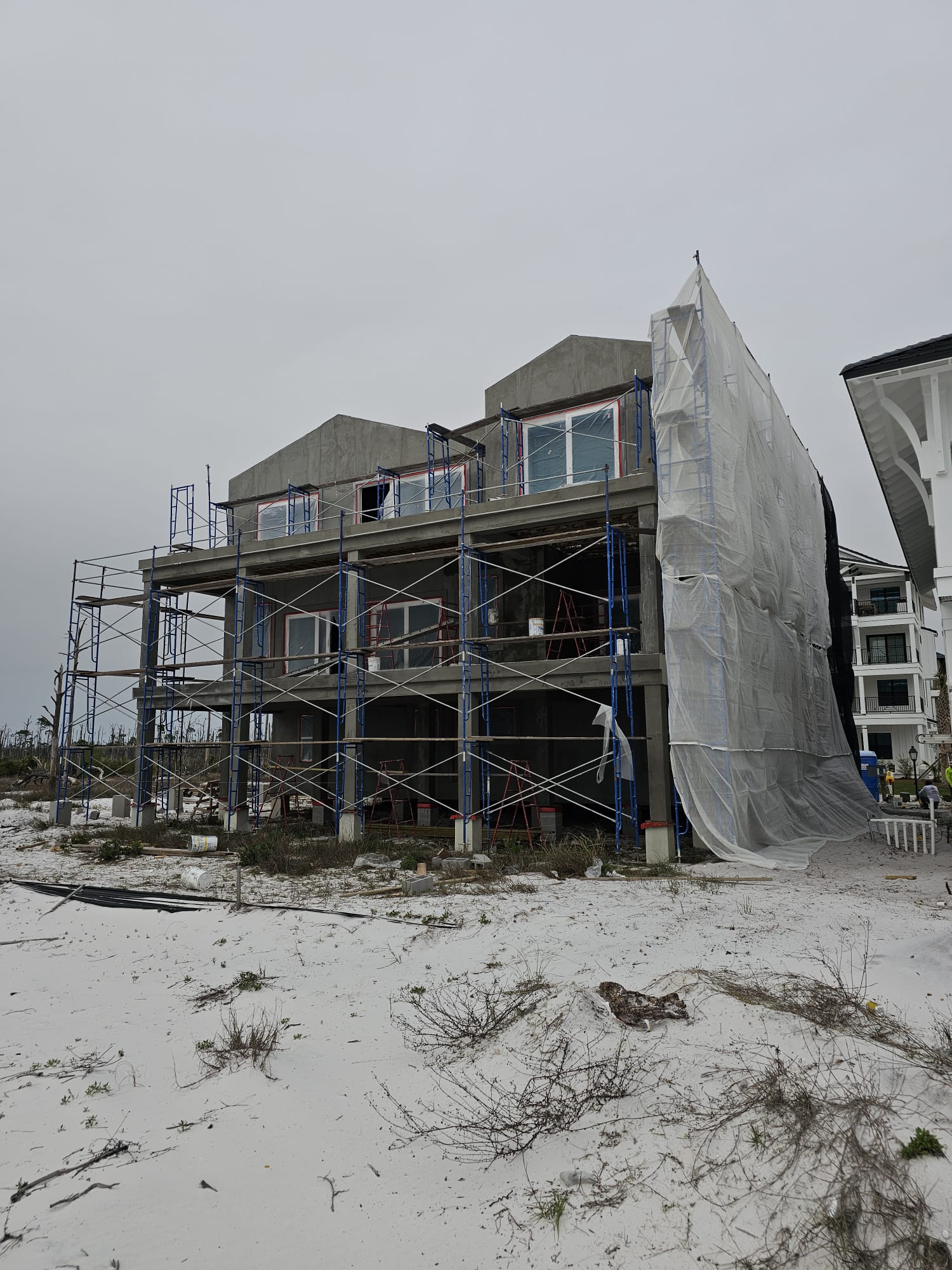 New construction stucco