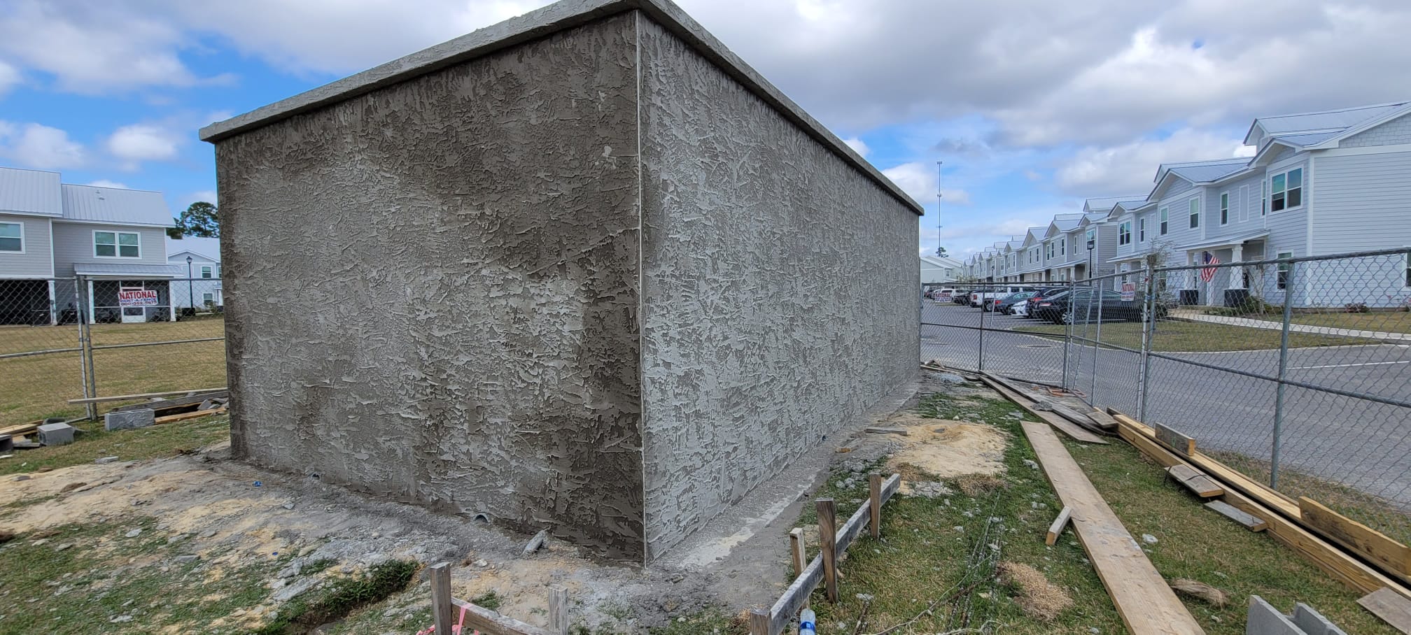 Stucco repair project