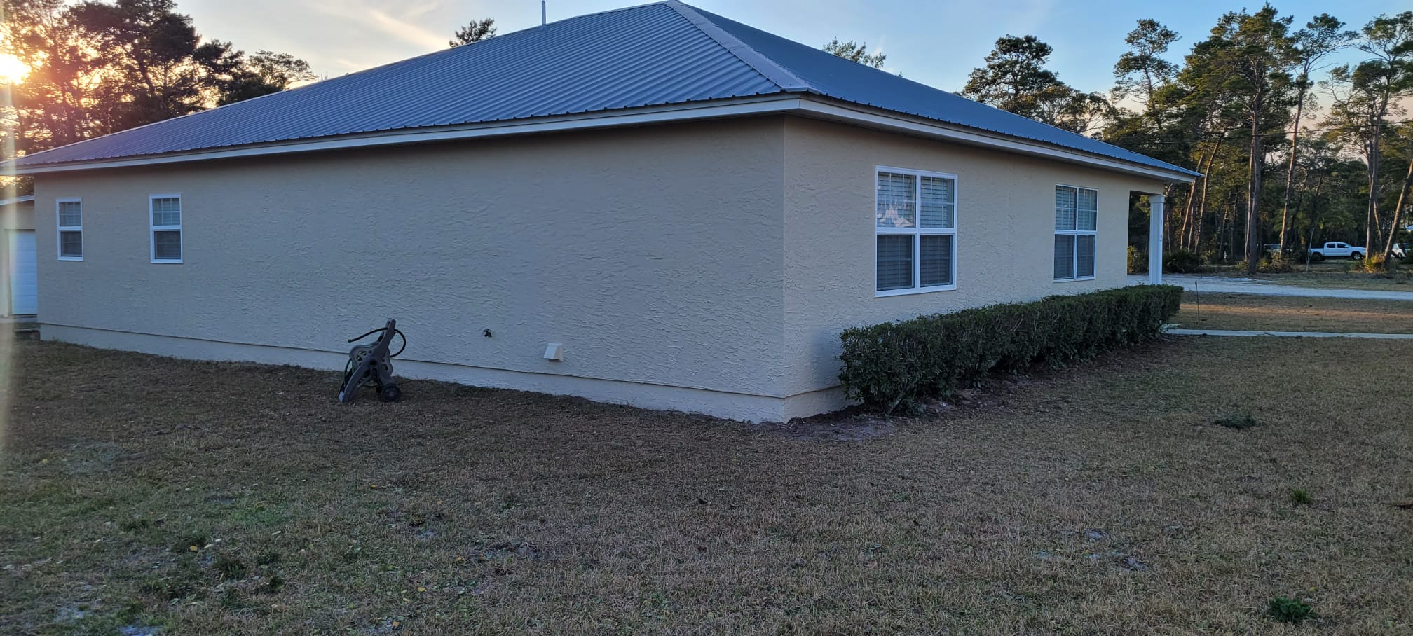 Residential stucco repair after
