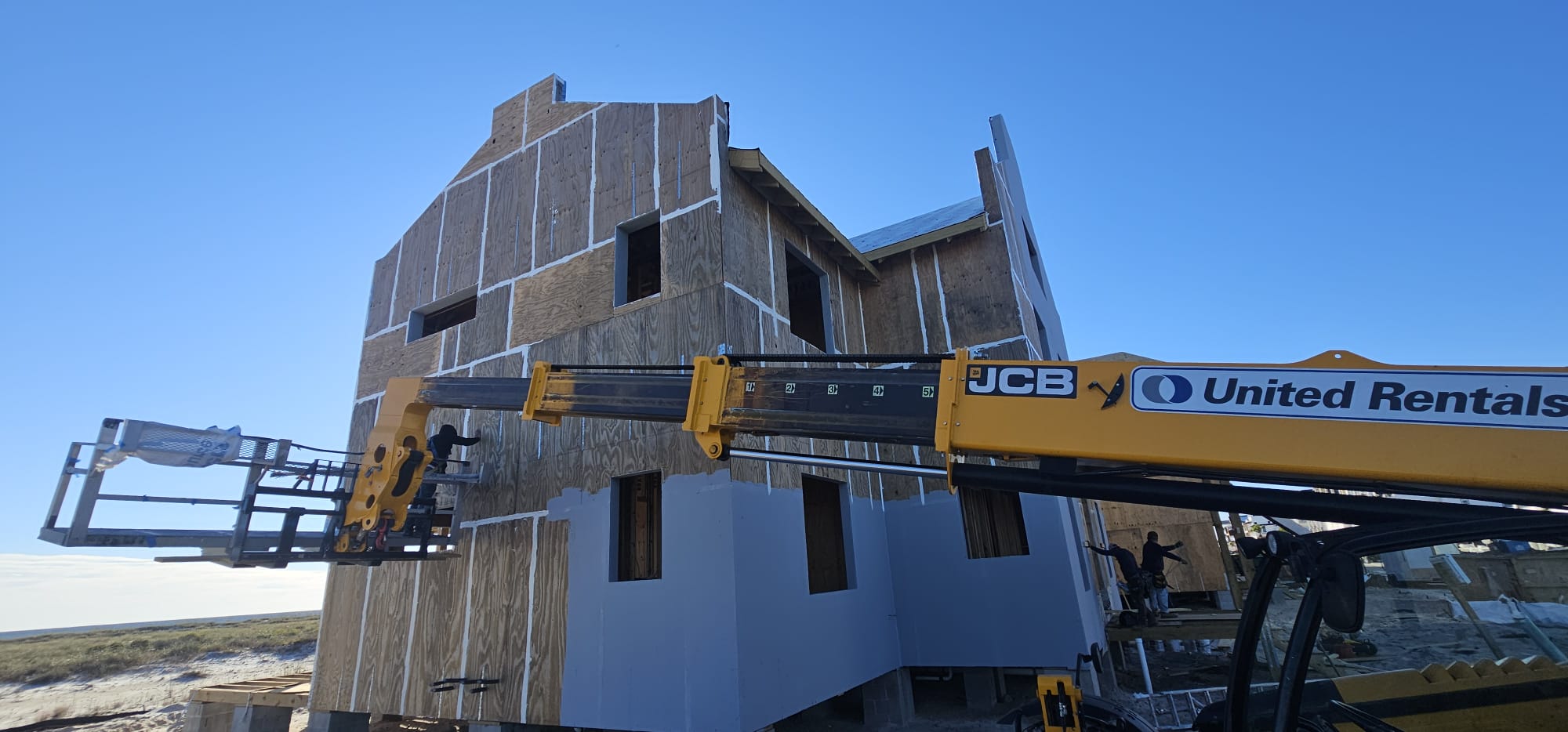 Exterior construction framing